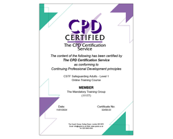 Accredited CSTF Safeguarding Adults - Level 1 - Online Course - ComplyPlus LMS™ - The Mandatory Training Group UK -