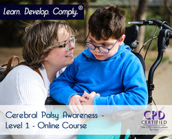 Cerebral Palsy Awareness - Level 1 - Online Course - ComplyPlus LMS™ - The Mandatory Training Group UK -