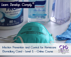 Infection Prevention and Control for Homecare (Domiciliary Care) - Level 1 - Online Course - ComplyPlus LMS™ - The Mandatory Training Group UK -